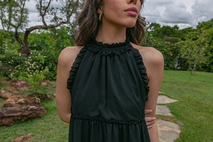 Vestido Rodado Preto